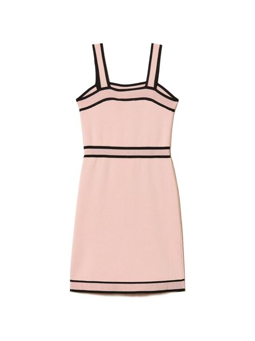 Abito bambina Twinset rosa e nero con stampa TWINSET Kids | 261GJ307113197